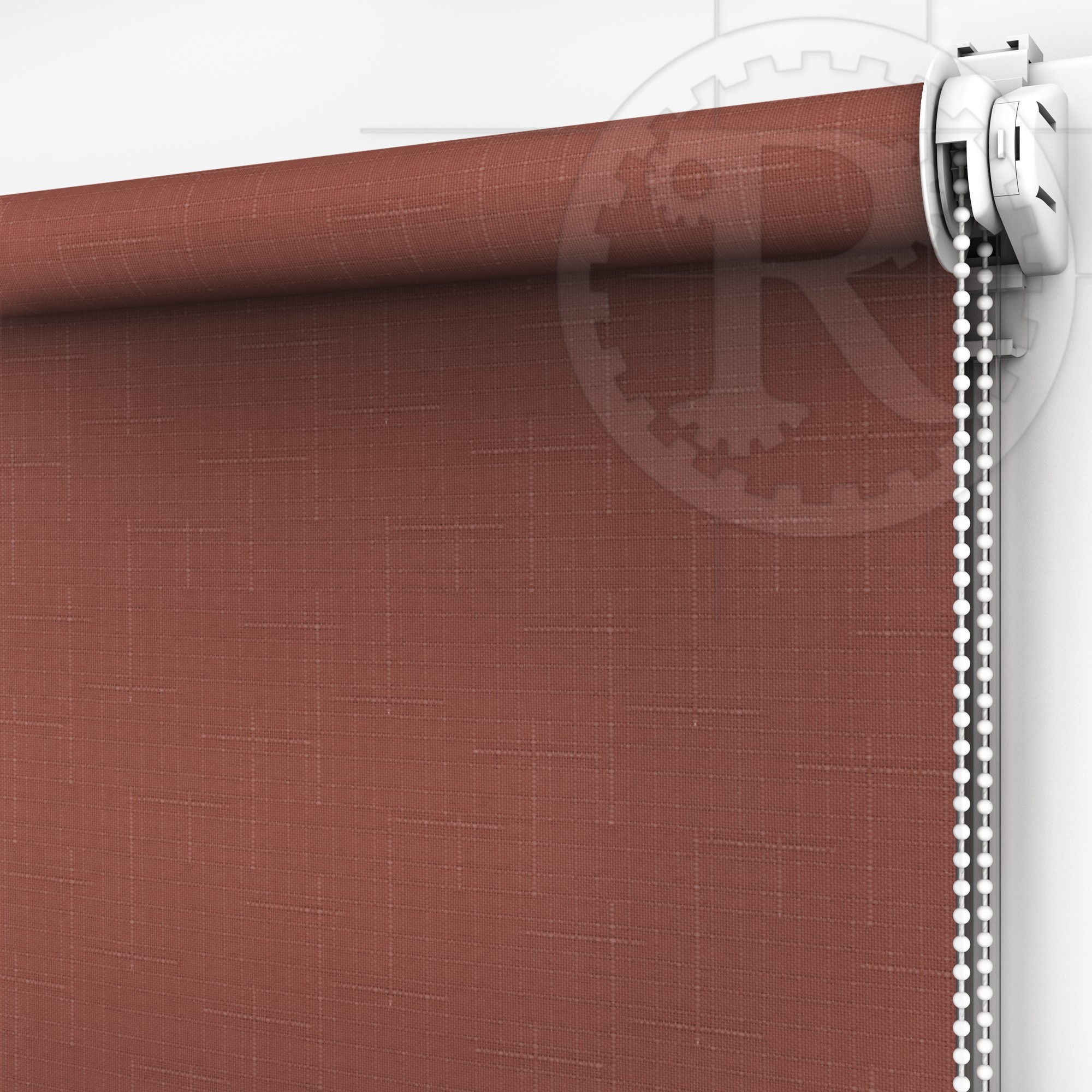 

Рулонная штора Linen 860 Terracotta 140 x 200 см