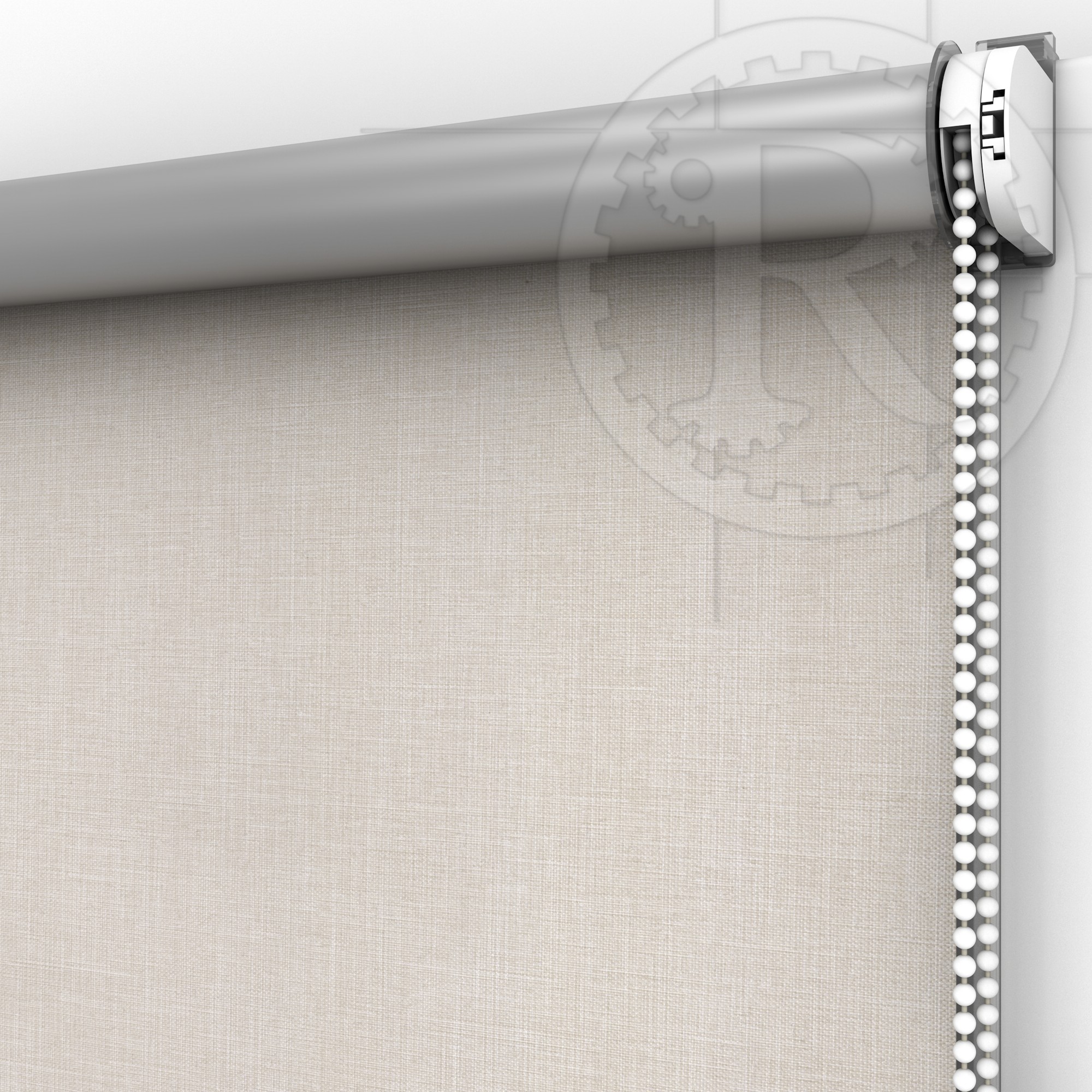 

Рулонная штора Блэкаут Melange Silver 5 Cream 90 x 160 см