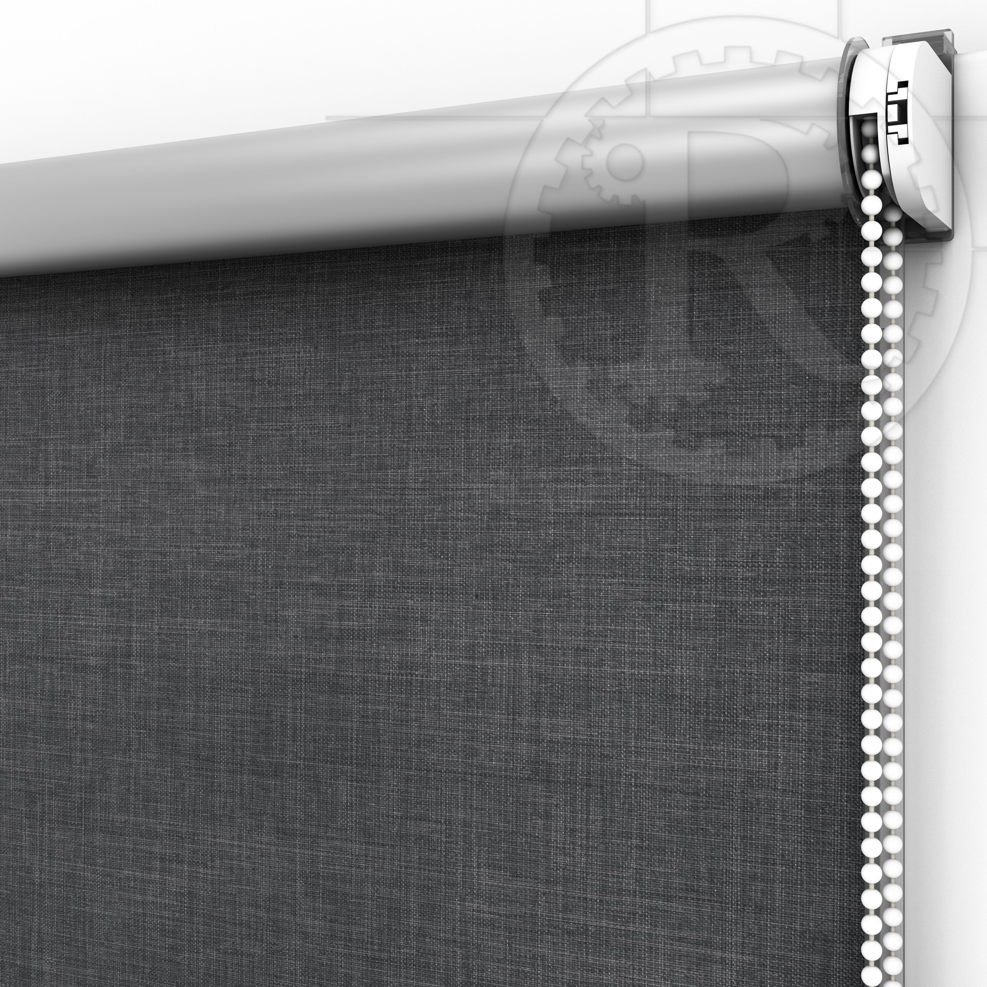 

Рулонная штора Блэкаут Melange Silver 9 Dark grey 90 x 200 см