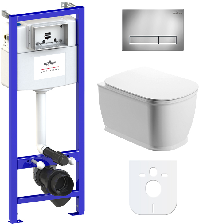 

Инсталляция LAVINIA BOHO Relfix c унитазом Bell Pro Rimless c cиденьем Soft Close и панелью смыва 77040038