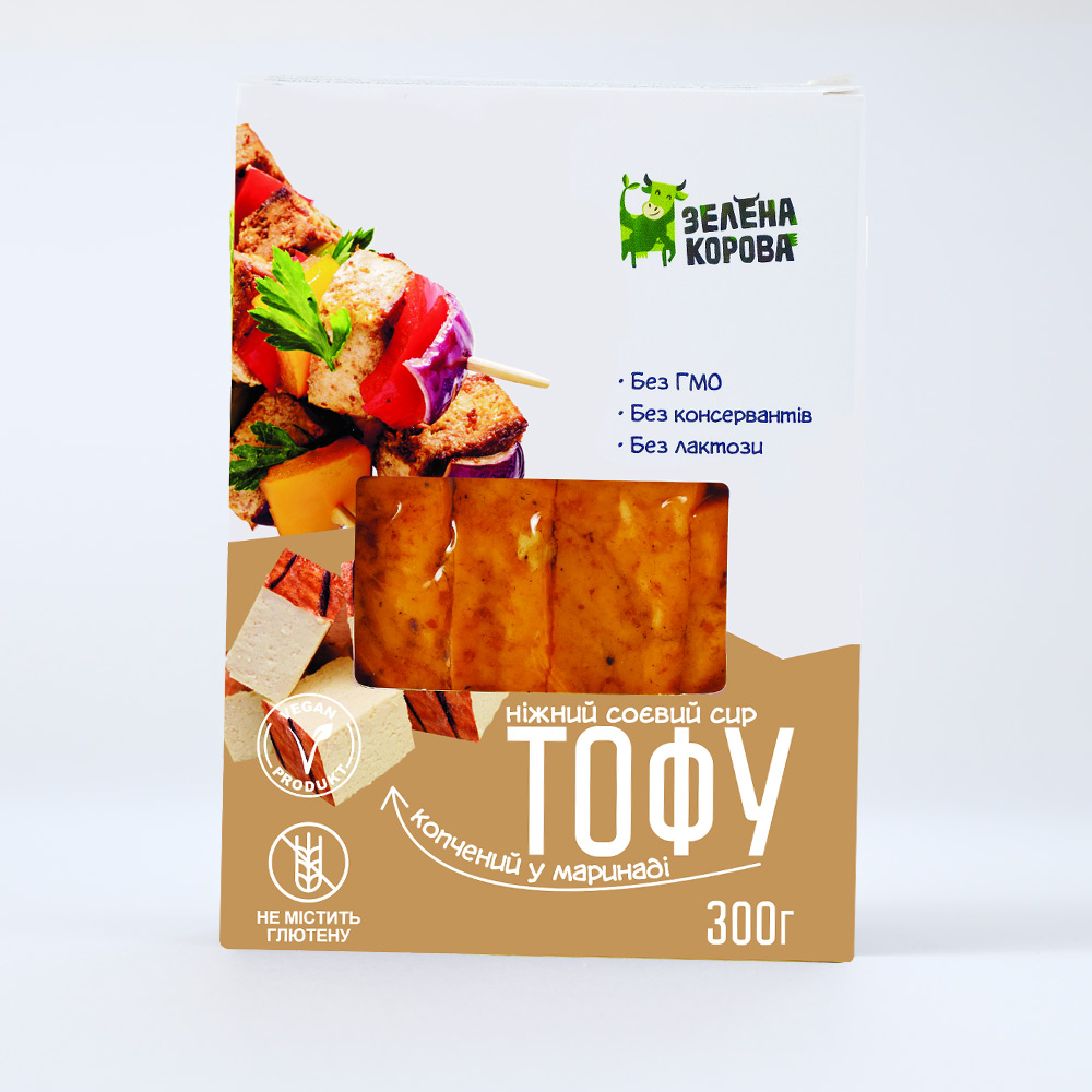 Купить Сыр тофу копченый Зелена Корова 300г от продавца: Healthy Sweets ...