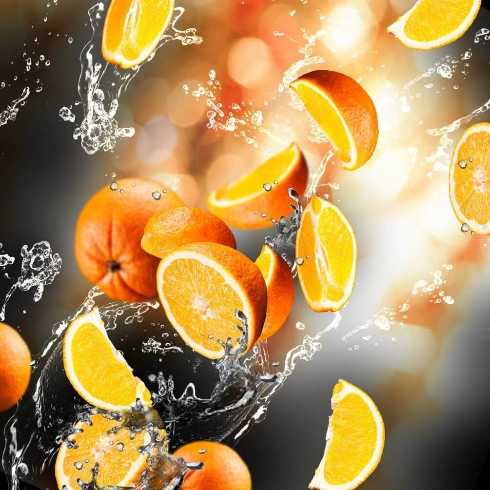 Фон из апельсинов