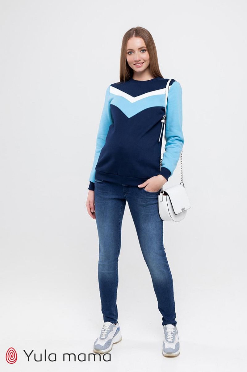

Джинсы для беременных slim fit Юла мама Bell  Синий DM-49.091, Джинсы для беременных slim fit Юла мама Bell XL Синий DM-49.091