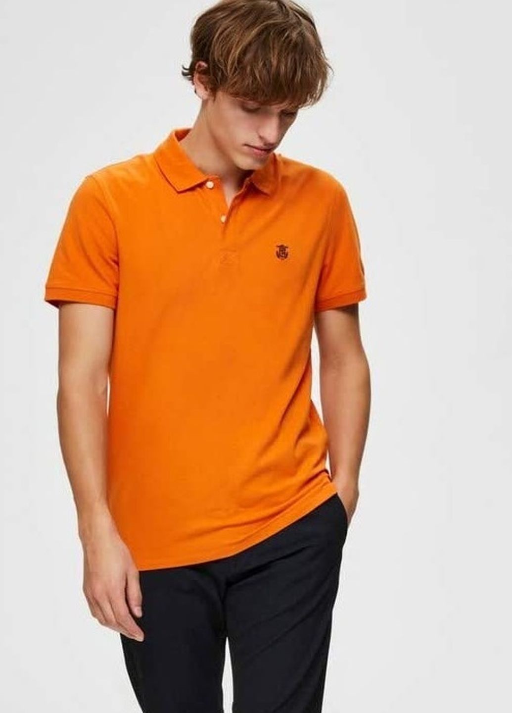 

Поло Selected Homme  морковный 6700234560030, Поло Selected Homme S морковный 6700234560030