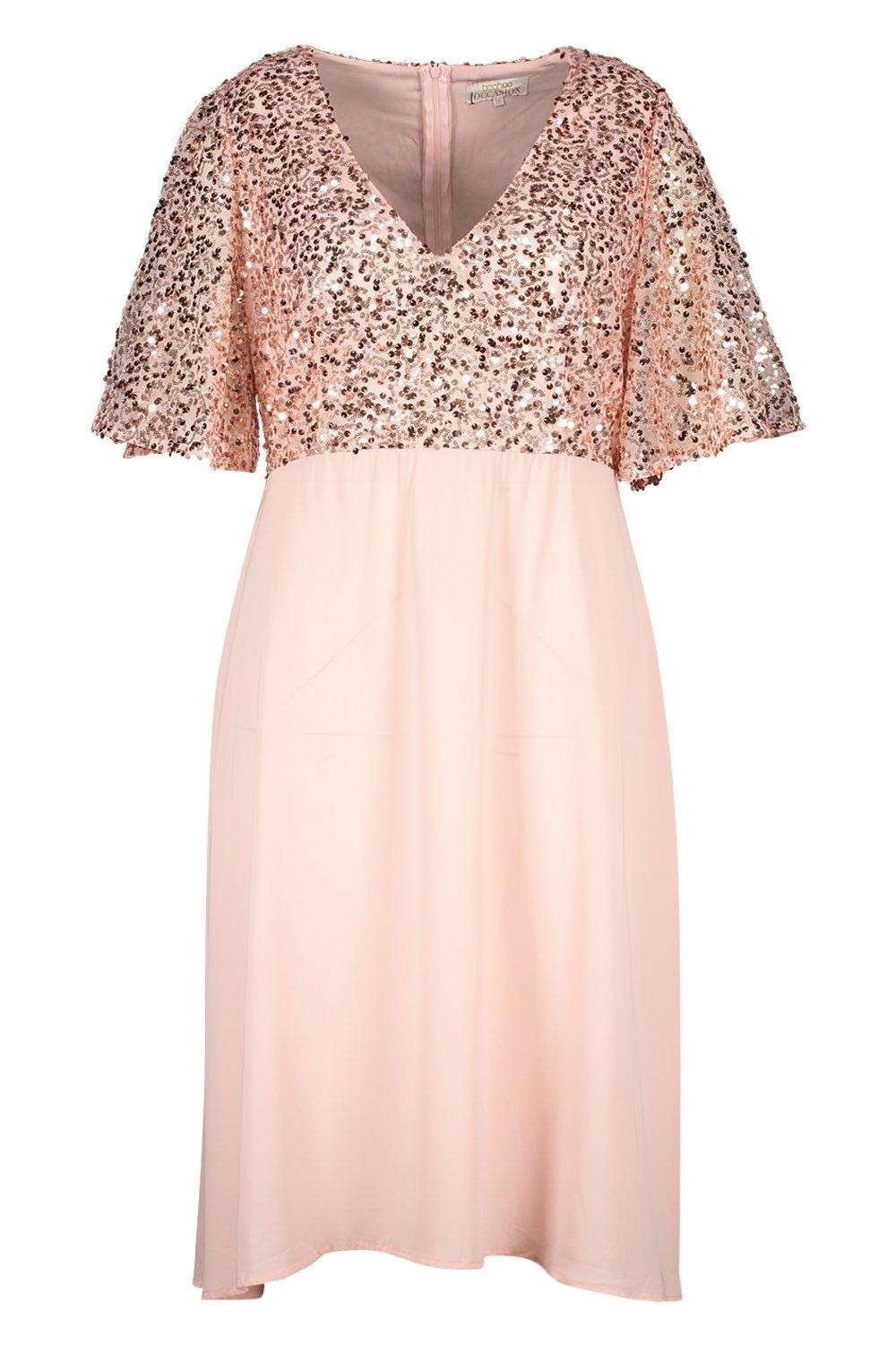 

Платье Boohoo 48 розовый 1000399118009