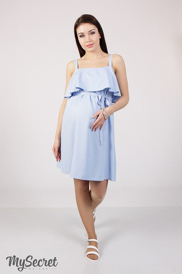 

Сарафан для беременных и кормящих мам My Secret Elisha  Голубой SF-28.082, Сарафан для беременных и кормящих мам My Secret Elisha M Голубой SF-28.082