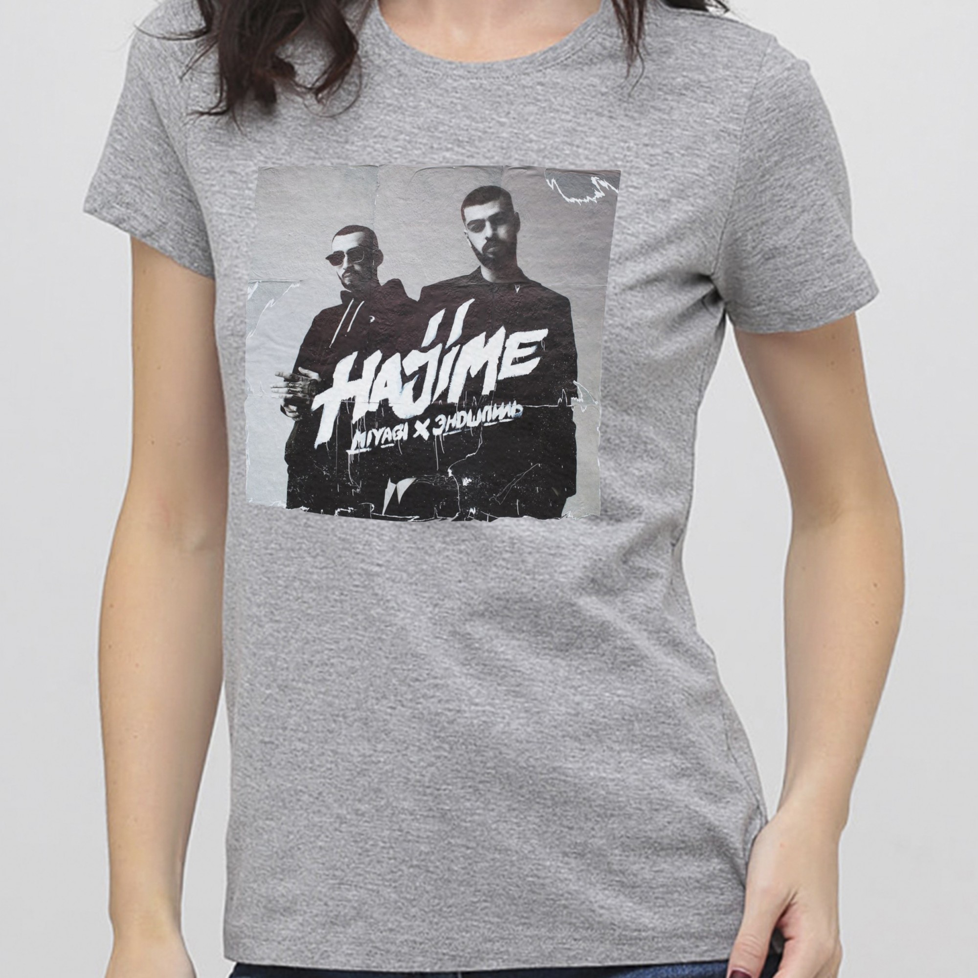 

Футболка Klik print Hajime big женская серая размер  256357, Футболка Klik print Hajime big женская серая размер M 256357