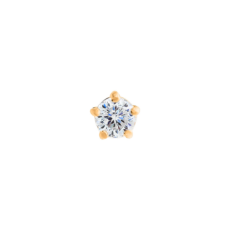 

Сережка одинарная Сережка - пусет одинарна Diamant с1863_1