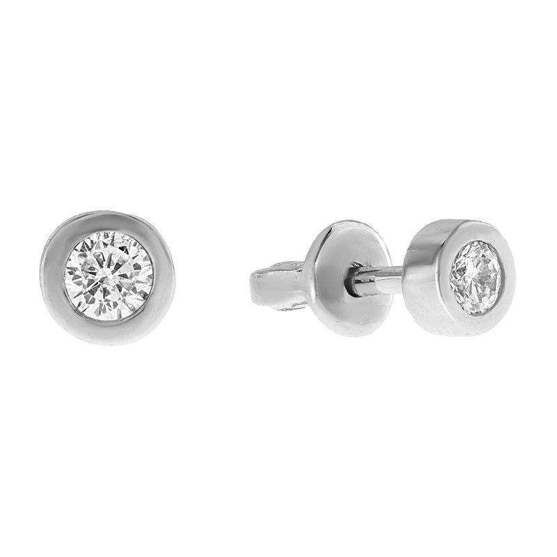 

Серьги-пусеты Diamant с1641б