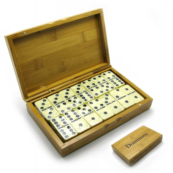 

Игра домино в бамбуковом футляре 19х12х3 см