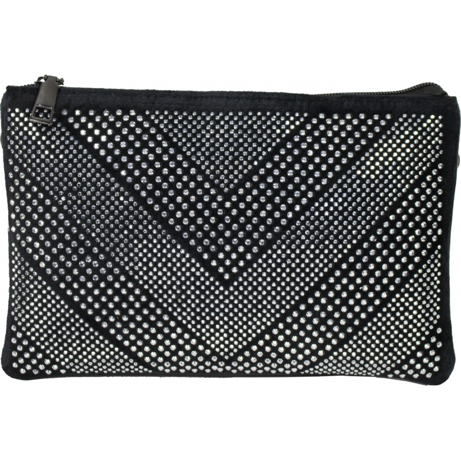 

Сумка женская материал комбинация кожзаменителя и искусственной замши цвет черный FS_523