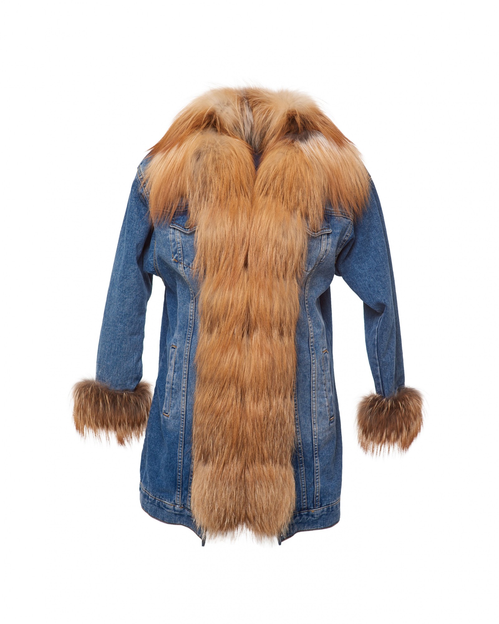 

Тепла джинсова куртка з натуральним хутром Actors SHEA  denim blue vip gold fox, Тепла джинсова куртка з натуральним хутром Actors SHEA 2XL denim blue vip gold fox