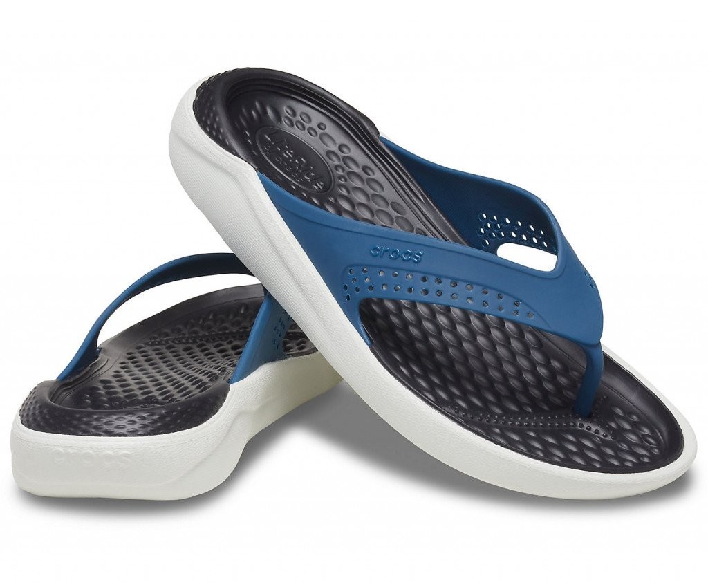 

Флипы Crocs LiteRide, М12, синие с черным, 46-47