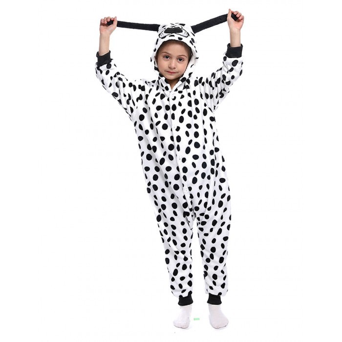 

Пижама Кигуруми Kigurumi Далматинец Для Детей И Подростков Черно-белый 165-175 см. (1062/1)