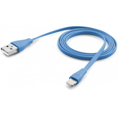 

Дата кабель USB 2.0 AM to Lightning 1.0m blue Cellularline