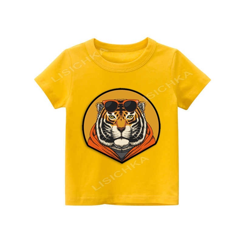 

Футболка Foxstyle Тигр, 146-152см, желтая