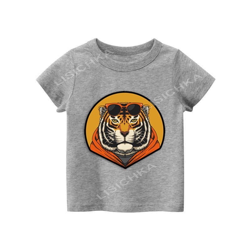 

Футболка Foxstyle Тигр, 134-140см, серая