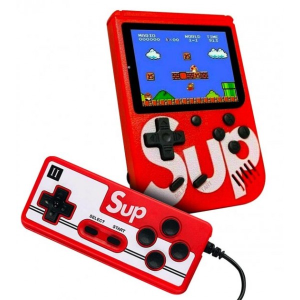 

Игровая портативная консоль ретро приставка UKC dendy SEGA 400 игр 8 Bit красная