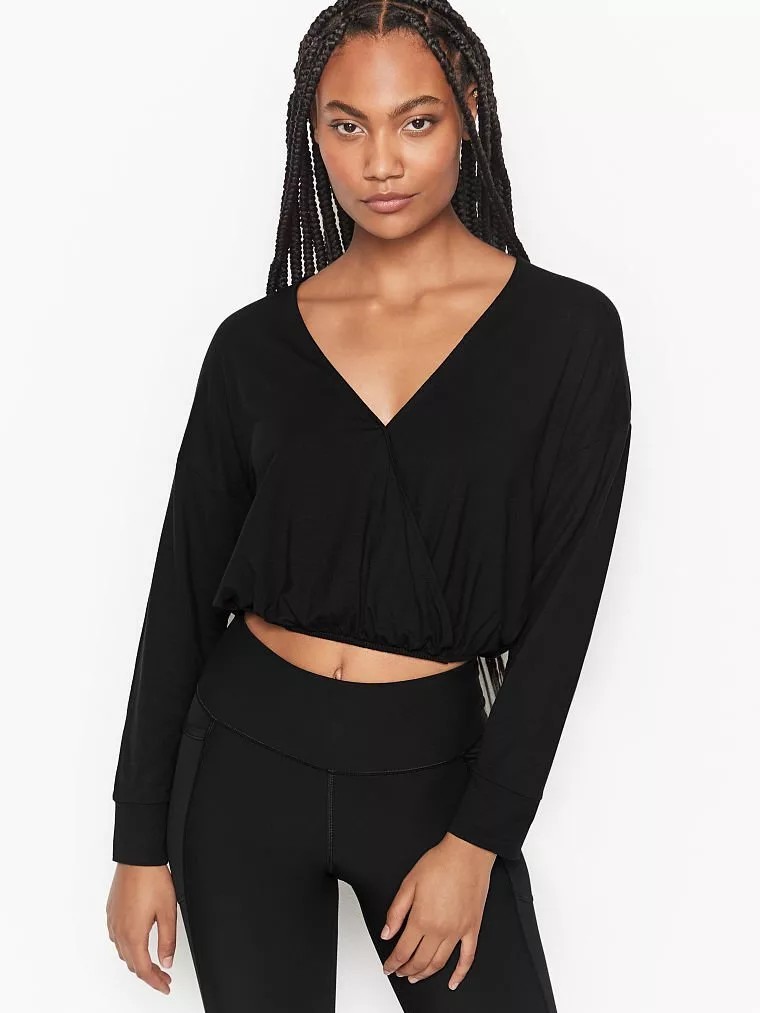 

Женская кофта лонгслив Victoria's Secret 1159757468 (Черный, L)