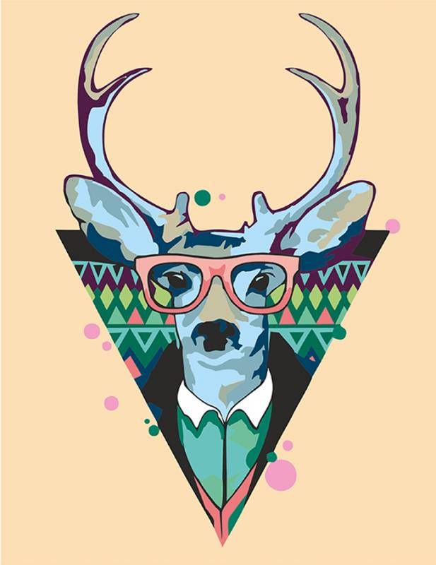 

Картина по номерам Cool deer ☆ MiC (N0001364) (132292)