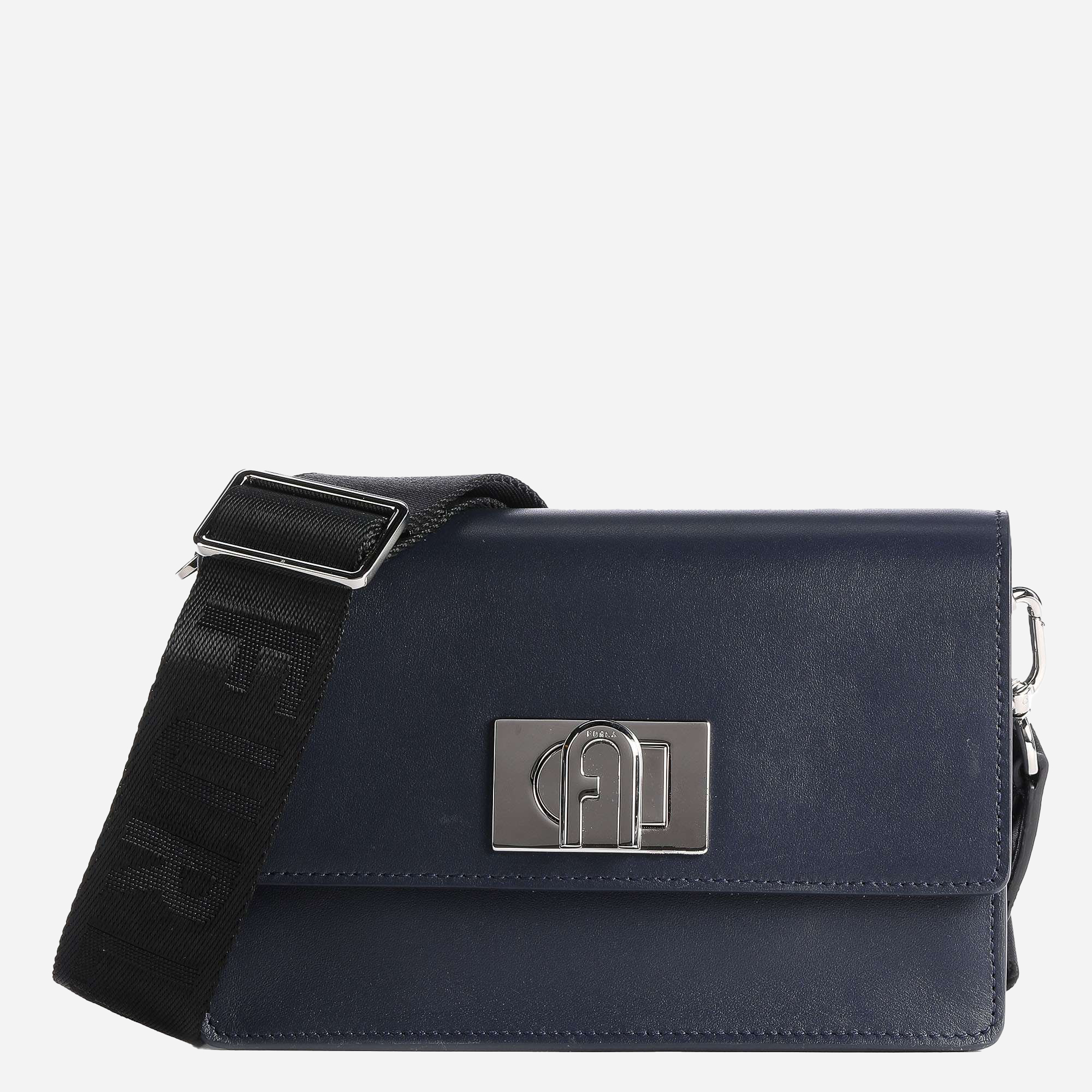 

Женская сумка кожаная Furla 1927 Soft Mini Crossbody 20 WB00339AX0748BO500 Blu/Nero