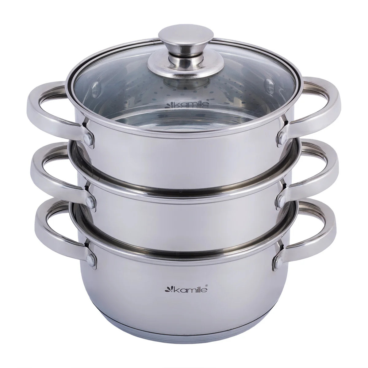 

Пароварка 2-х уровневая Kamille KM-5835 18х20.5 см