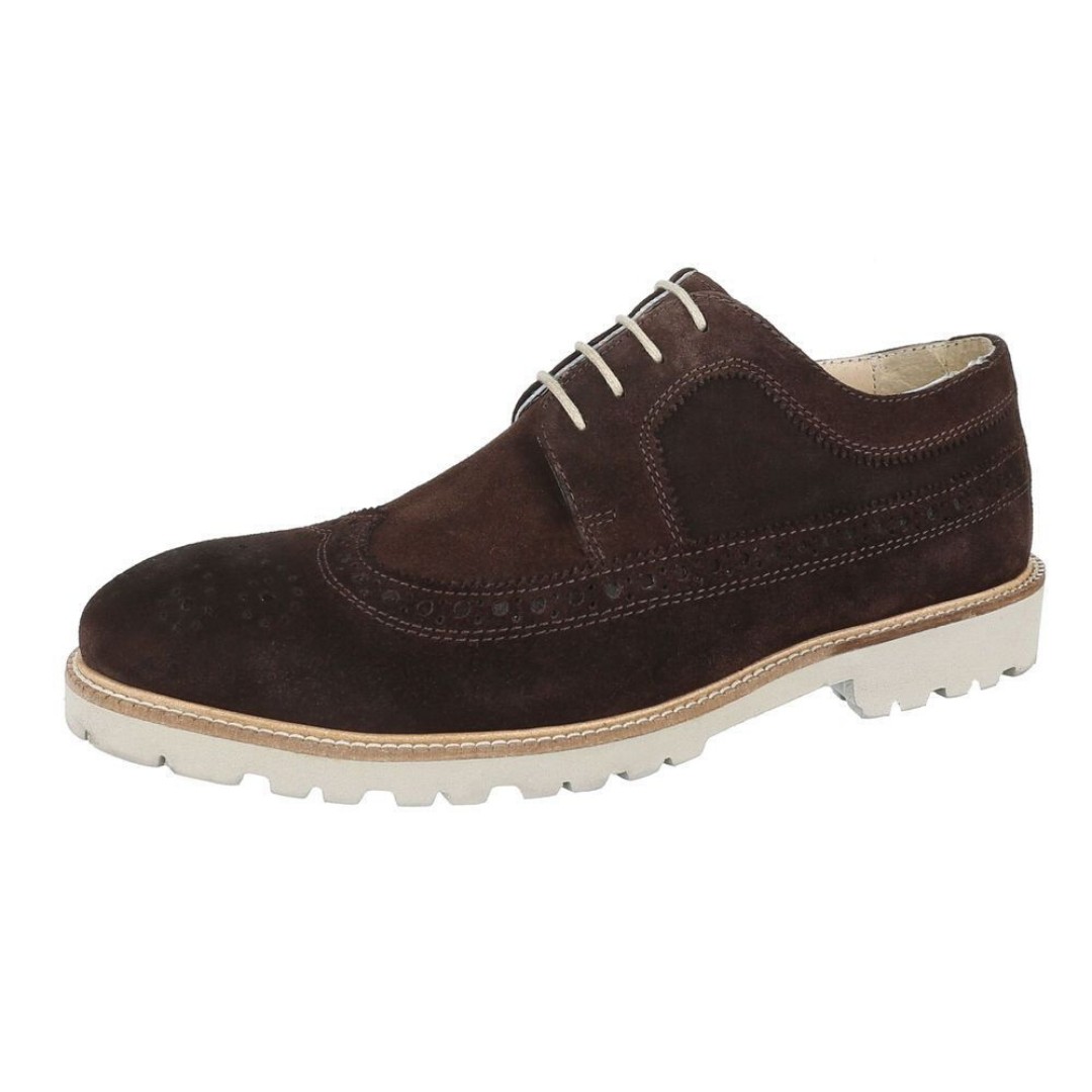 

Туфли мужские COOL WALK. Дерби, броги 42 Коричневый Кожа. (230193-brown! 42- 10264)