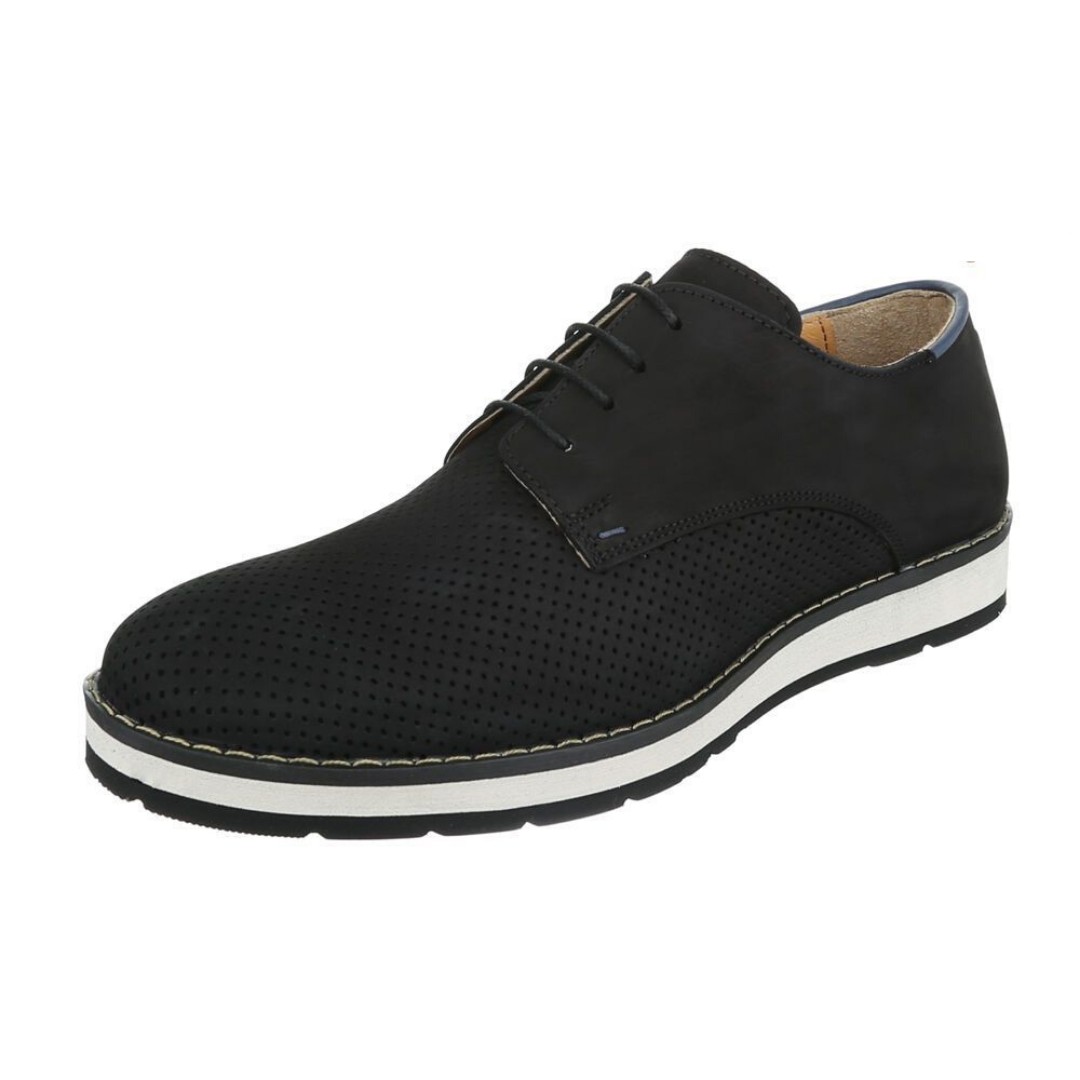 

Туфли мужские COOL WALK. Дерби 44 Черный Кожа. (HS-002-black!44 - 9137)