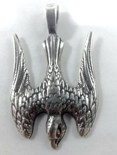 

Амулет кулон Сокол Semantic Jewelry Серебрение 3.2 x 2.8 x 0.2 см
