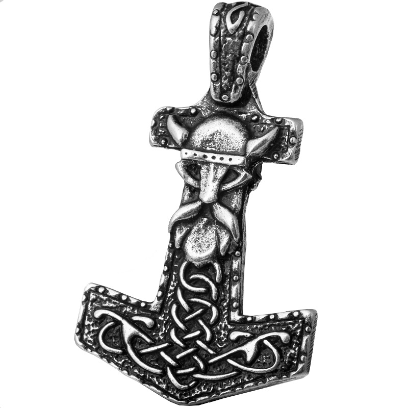 

Амулет кулон Молот Тора Хольгер Semantic Jewelry Серебрение 4.7 x 2.8 x 0.5 см