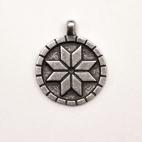 

Амулет кулон Алатырь Semantic Jewelry Серебрение 2.5 x 3.0 x 0.2 см