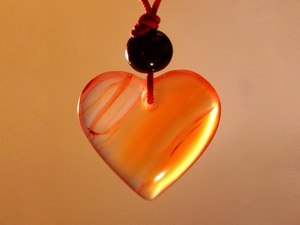 

Амулет кулон из сердолика Сердечко Semantic Jewelry 3.0 x 3.0 x 0.2 см