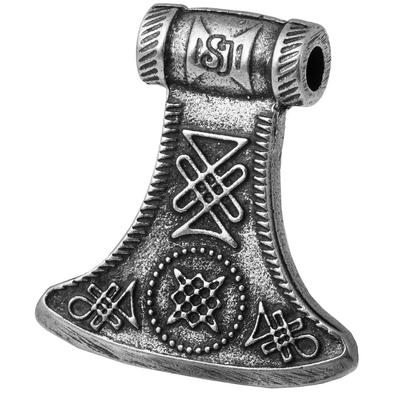 

Амулет кулон Боевая Секира с Орнаментом Semantic Jewelry Серебрение 2.9 x 2.8 x 0.5 см