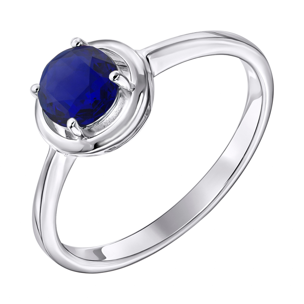 

Серебряное кольцо с сапфиром 000137270 16.5 размера