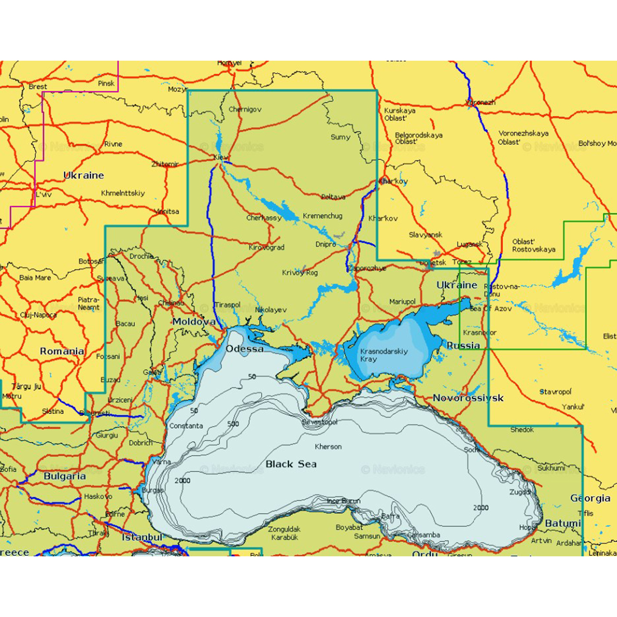 

Карта для эхолотов NAVIONICS Gold Sonar Chart Live