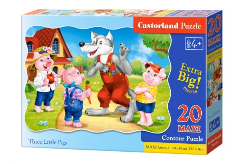 

Пазлы Макси Castorland 3 поросенка, 20 элементов