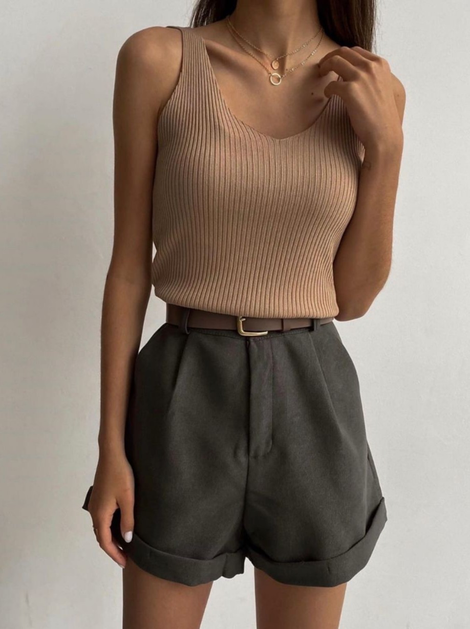 

Женская майка J.Me basic мокко One Size 3423