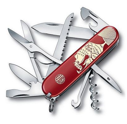 

Лимитированый нож Victorinox HUNTSMAN Year of the Rooster 1.3714.E6