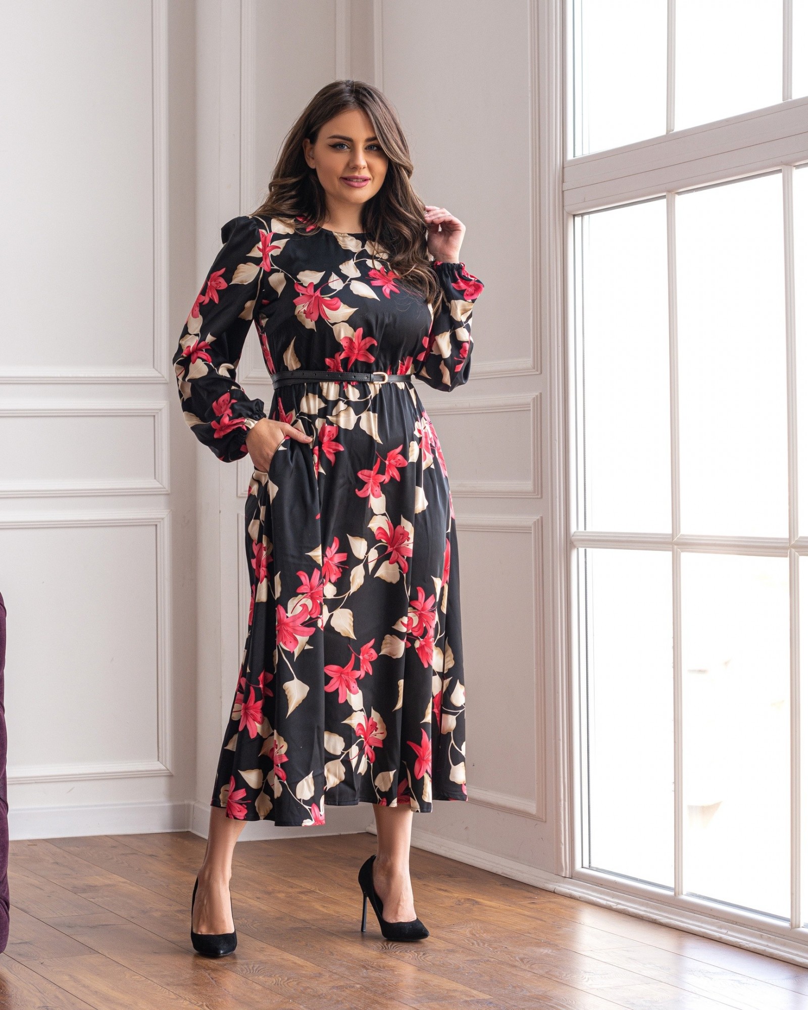 

Женское платье Fashion Look 462/1 черный, Женское платье Fashion Look 462/1 черный 50-52