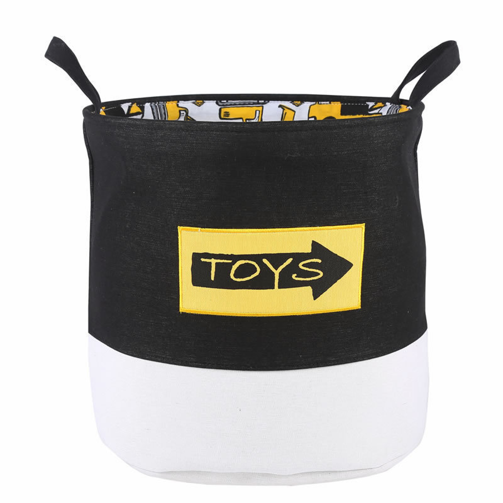 

Корзина для игрушек с подкладкой черная Toys (K758 )