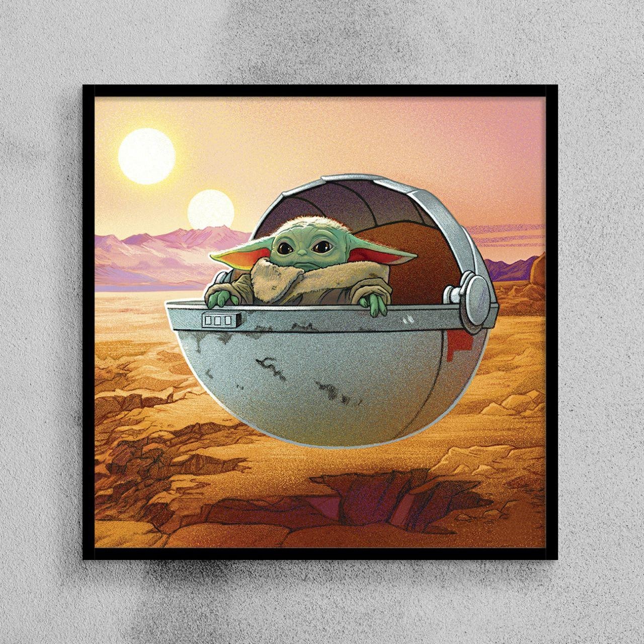 

Постер HELLO Posters Джедай Йода Star Wars 50х50 см в рамке