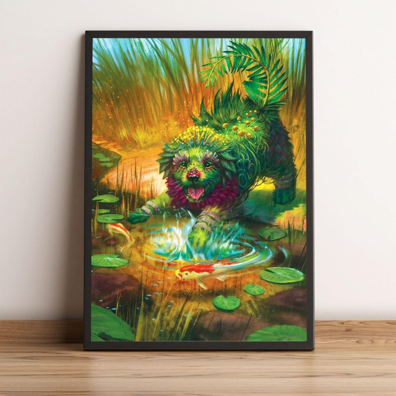 

Постер HELLO Posters Счастливая собака 50х70 см в рамке