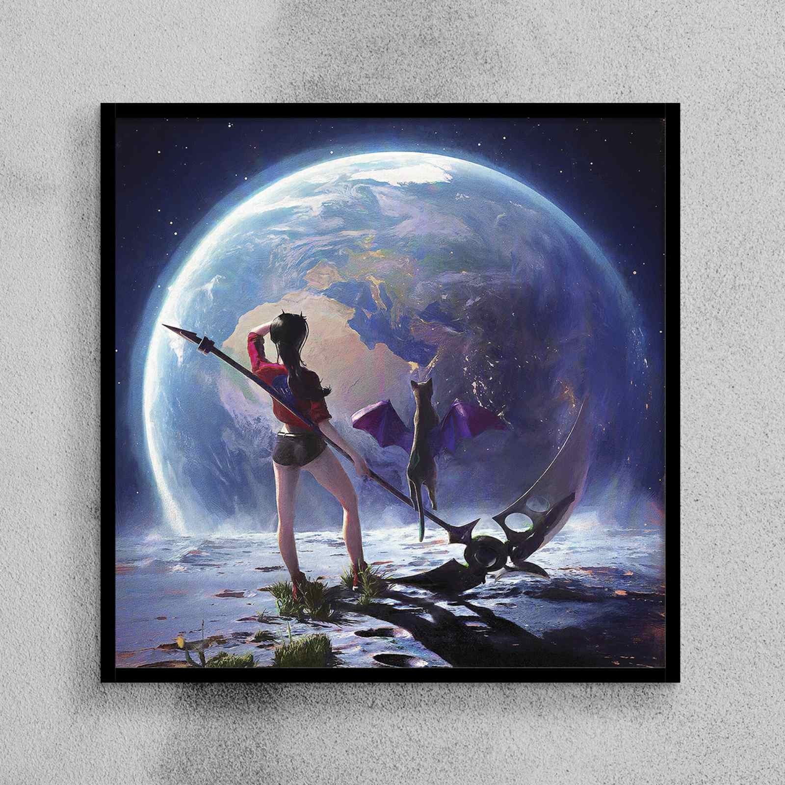 

Постер HELLO Posters CyberPunk Космос 50х50 см в рамке