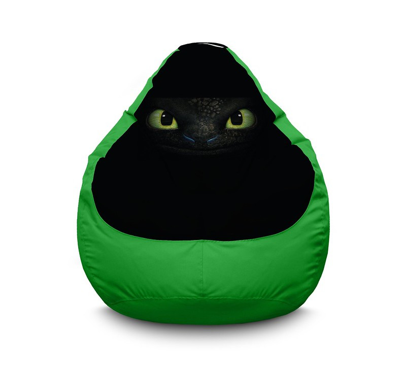 

Кресло мешок iPuff "Dragon. Toothless. Green" Оксфорд XL (80х110 см) Зеленый