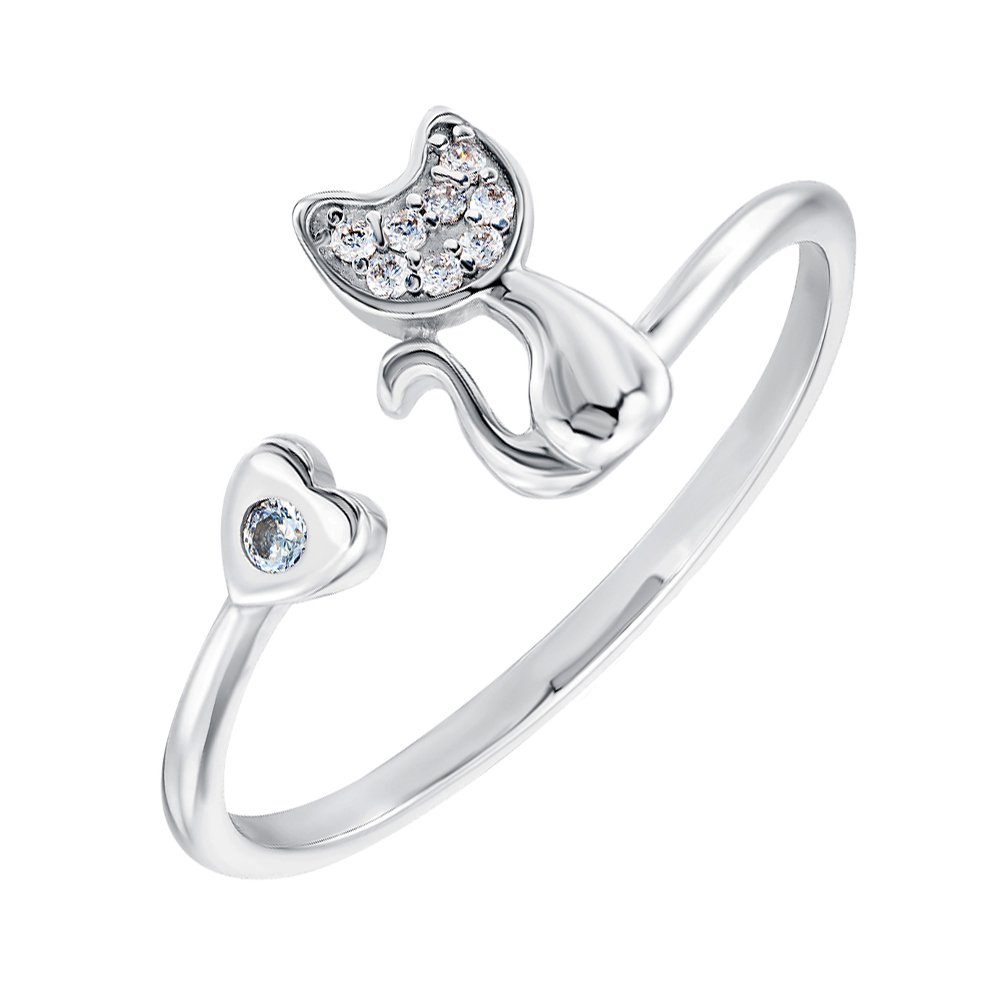 

Серебряное кольцо с фианитами 000149057 18.5 размера