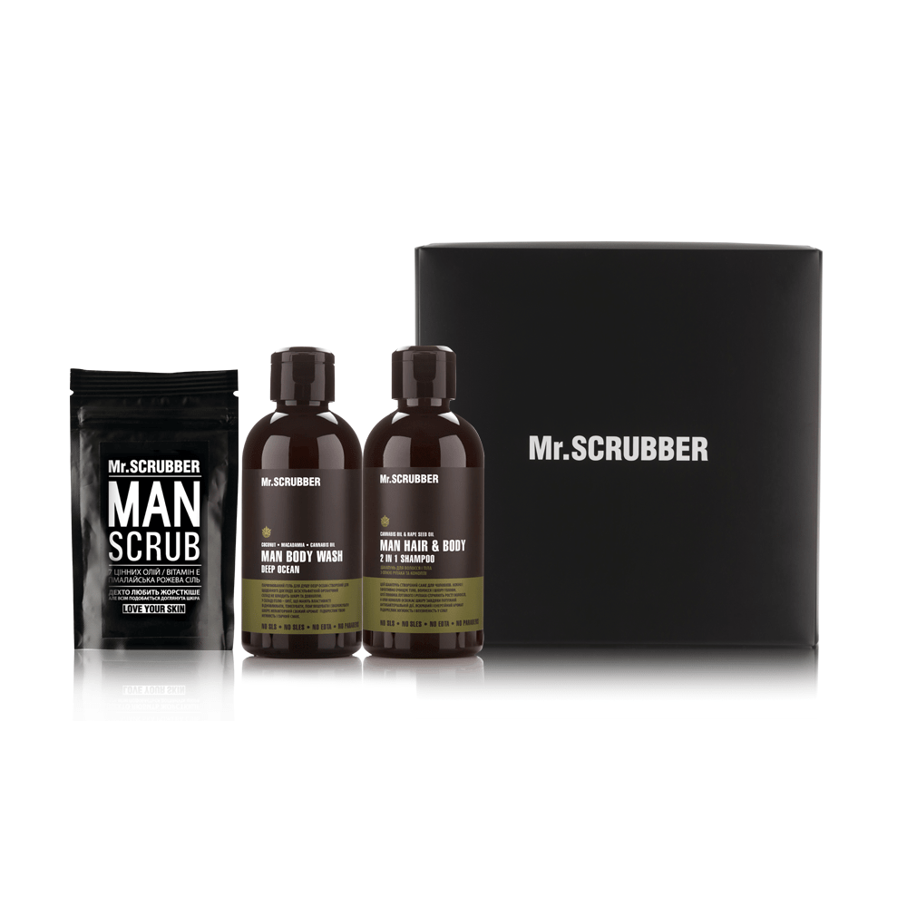 

Набор для ежедневного ухода для мужчин Mr.SCRUBBER New Man Basic мужской