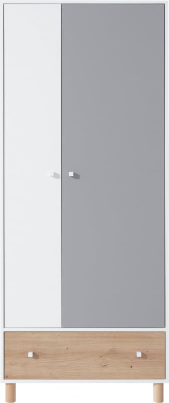 

Шкаф 2-дверный для молодежной комнаты Faro Meblar 80x190x50 085111