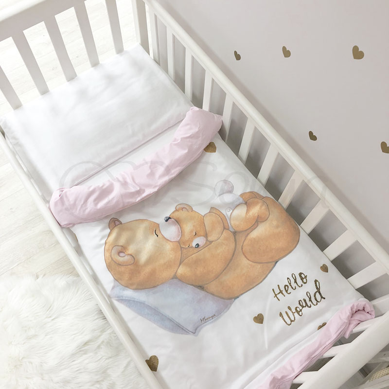 

Комплект сменного белья в кроватку (3 предмета) Happy Baby девочка