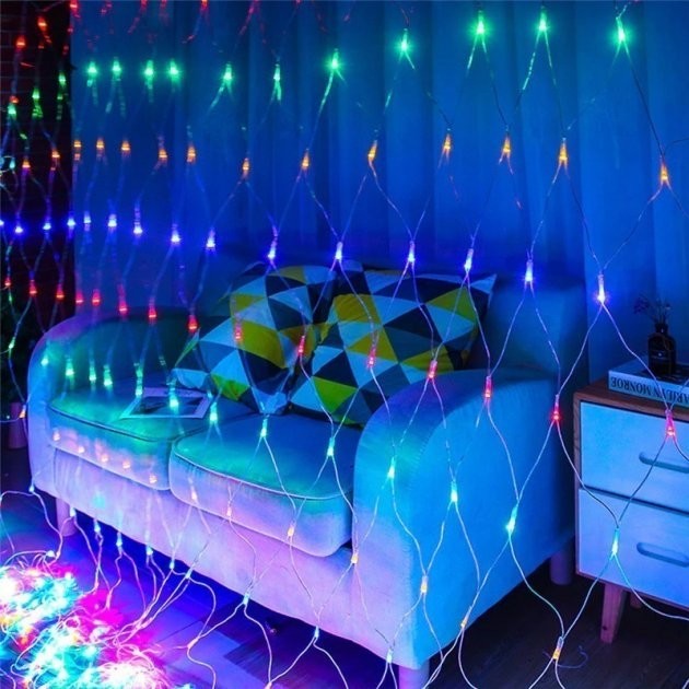 

Гирлянда светодиодная "Сетка" 120 LED | 1,5х1,5м | Мульти цвет