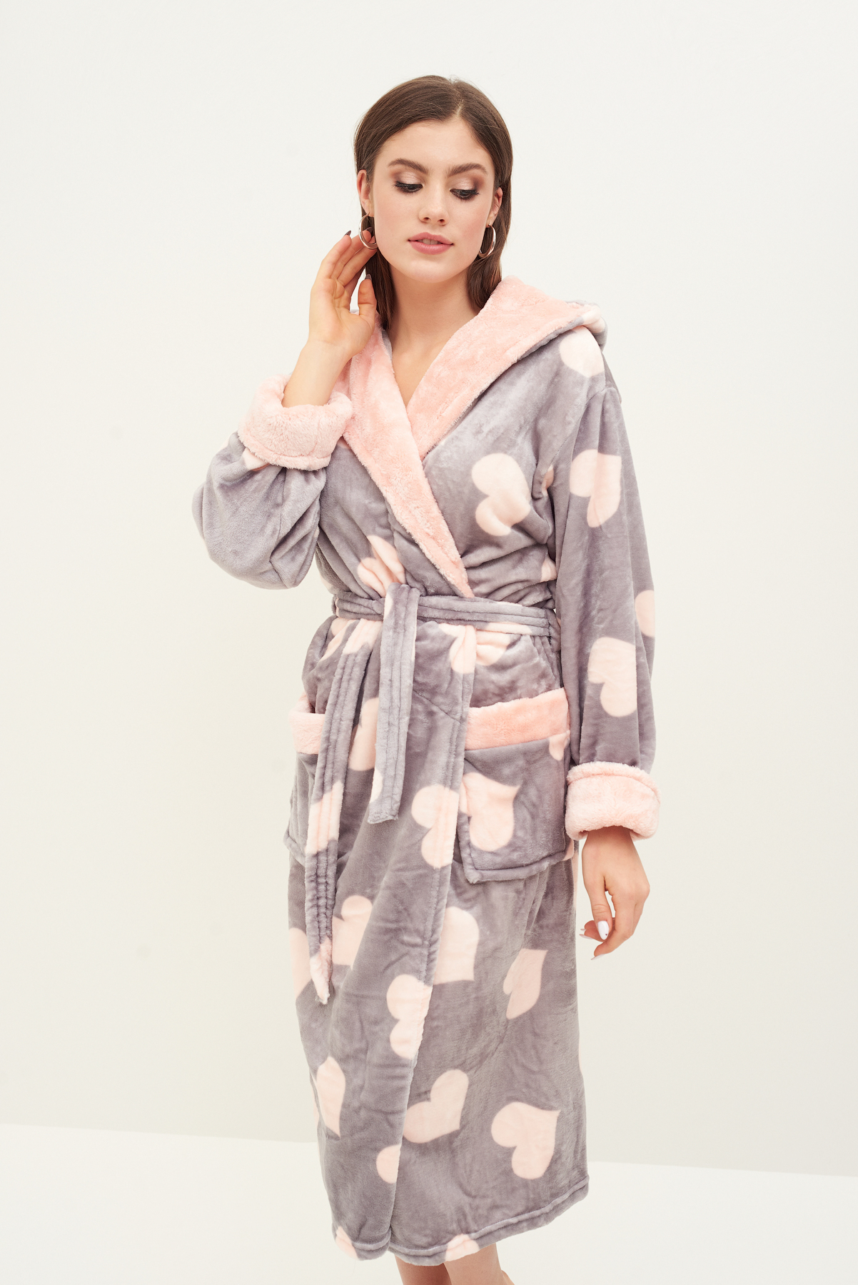 

Халат Polar Teks СЕРЦЕ XL Різнокольоровий